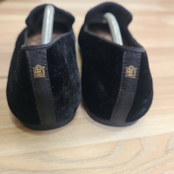 Birdies Women’s Black Velvet Loafers Size 10 - Picture 2 of 9